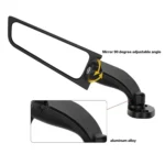 1 Pair Motorcycle Modified Rearview Mirrors Wind Wing Adjustable Rotating Side Mirrors - Image 4