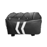 Motorcycle Waterproof PU Leather Rack Rear Carrier Bag, Capacity: 9L with Rain Cover - Image 3
