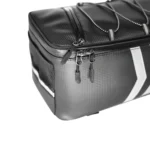 Motorcycle Waterproof PU Leather Rack Rear Carrier Bag, Capacity: 9L with Rain Cover - Image 4
