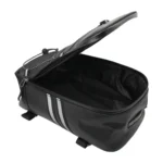 Motorcycle Waterproof PU Leather Rack Rear Carrier Bag, Capacity: 8L with Rain Cover - Image 2
