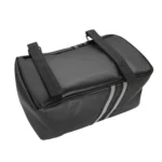 Motorcycle Waterproof PU Leather Rack Rear Carrier Bag, Capacity: 8L with Rain Cover - Image 3