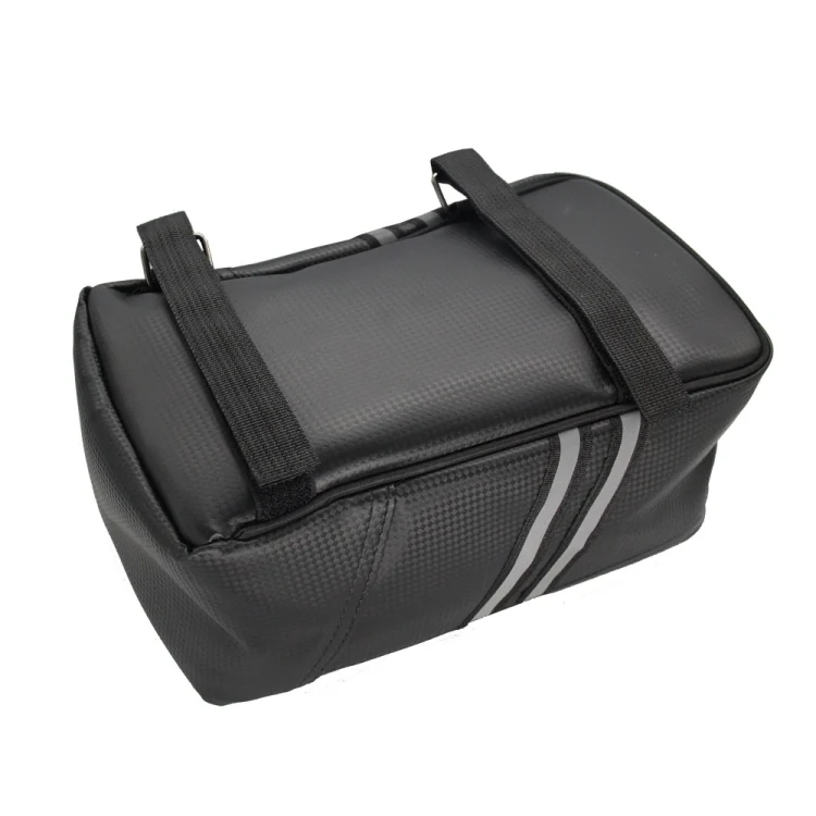 EDA0032193_2.webp Motorcycle Waterproof PU Leather Rack Rear Carrier Bag, Capacity: 8L with Rain Cover - Image 3