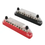 1 Pair 10 Way Power Distribution Block Terminal Studs with 4 Fixing Screws - Image 2