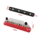 1 Pair 10 Way Power Distribution Block Terminal Studs with 4 Fixing Screws - Image 5