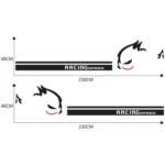 2 PCS/Set D-49 Evil Rabbit Pattern Car Modified Decorative Sticker - Image 3