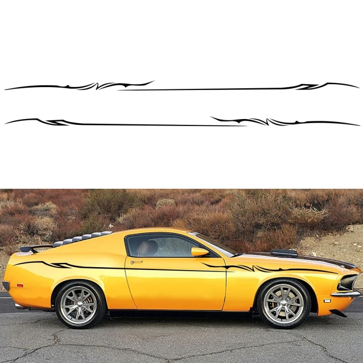 EDA003256201A.webp 2 PCS/Set D-933 Lightning Pattern Car Modified Decorative Sticker - Image 1