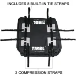 TIROL T24528 15 Cubic Foot Car Universal Rainproof Roof Luggage Outdoor Camper Roof Bag - Image 3