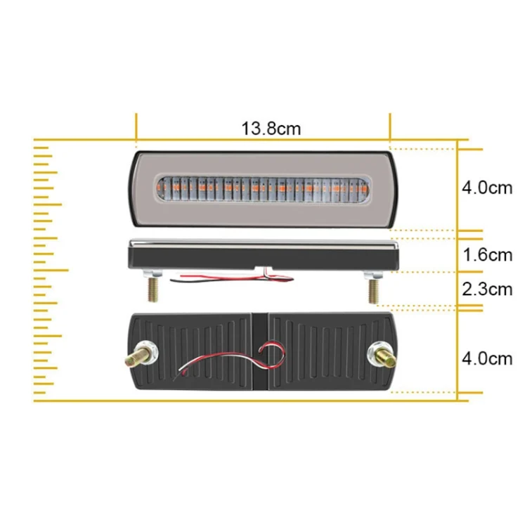 EDA003328901_B1.webp 2 PCS Truck modified 40LED Two-color Running Water Turn Signal Light - Image 2