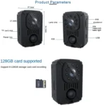 MD31 Mini 1080P HD Camcorder Night Vision PIR Motion Action Micro Camera - Image 2