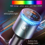 BC77 QC3.0 Fast Charging Car Bluetooth Hands-free MP3 Player FM Transmitter - Image 4