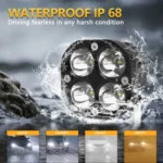 Car 3 inch 4LEDs Spotlight 20W / 2000LM / 6000K / DC9-80V - Image 4