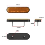 2 PCS 24LED Reflector Brake Light Turn Signal Light - Image 3