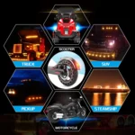 2 PCS 24LED Reflector Brake Light Turn Signal Light - Image 9