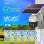 ESCAM QF624 3MP HD IP66 Waterproof WiFi Solar Panel PT IP Camera without Battery - Image 2