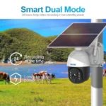 ESCAM QF624 3MP HD IP66 Waterproof WiFi Solar Panel PT IP Camera without Battery - Image 3