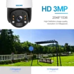 ESCAM QF624 3MP HD IP66 Waterproof WiFi Solar Panel PT IP Camera without Battery - Image 4
