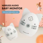 Wireless Audio Baby Monitor Support Voice Monitoring + Intercom + Night Light without Battery - Image 3