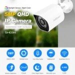 SriHome SH034 5.0MP Mini Dual 2.4 / 5G WiFi Outdoor Waterproof Video Surveillance Color Night Vision Security CCTV Cam - Image 2