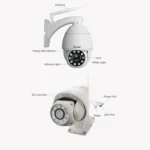 Sricam SP008C 5MP 10X Zoom IP66 Waterproof CCTV WiFi IP Camera Monitor - Image 14