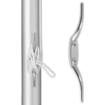 316 Stainless Steel Marine Flagpole Hook with Screw, Style:2-1/2 inch - Image 5