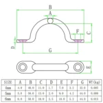 10 PCS 316 Stainless Steel Yacht Bow Handle - Image 4