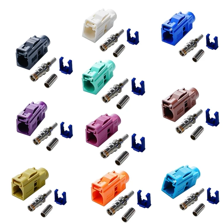 EDA003549301_B3.webp For RG174 Cable Fakra Radio Crimp Female Jack / Plug Connector with Phantom RF Coaxial - Image 4