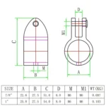 316 Stainless Steel Parasol Awning Yacht Movable Sliding Sleeve - Image 5