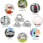 5 PCS 6mm 316 Stainless Steel Ship Square Door Hinges Buckle - Image 6