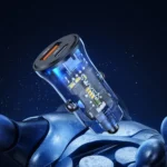 USAMS US-CC164 C32 30W Transparent Dual Port Mini Car Charger - Image 4
