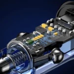 USAMS US-CC164 C32 30W Transparent Dual Port Mini Car Charger - Image 5