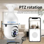 A6 2MP HD Light Bulb WiFi Camera Support Motion Detection/Two-way Audio/Night Vision/TF Card - Image 5