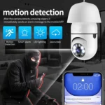 A6 2MP HD Light Bulb WiFi Camera Support Motion Detection/Two-way Audio/Night Vision/TF Card - Image 8