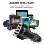 KC08 4 in 1 Cigarette Lighter Conversion Plug Multi-function USB Car Fast Charger - Image 4