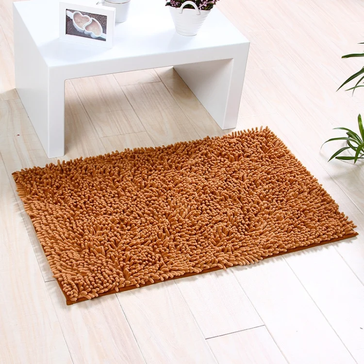 EDA00362203L.webp Chenille Non Slip Shaggy Soft Water Absorption Bedroom Bathroom kitchen Carpet Mat - Image 1