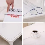 Transparent Soft Glass Tablecloth Household Waterproof Tablecloth PVC Table Mat, Thickness: 1mm - Image 4