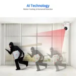 SriHome SH042 2.0MP 1080P HD AI WiFi Pan-tilt Surveillance Camera - Image 4