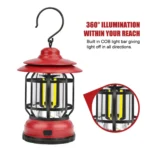 Portable Retro Hanging Lamp Lantern Camping Tent Light - Image 4