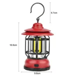 Portable Retro Hanging Lamp Lantern Camping Tent Light - Image 5
