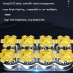 Super Bright Waterproof 8 LED Camping Flashlight Lamp - Image 7