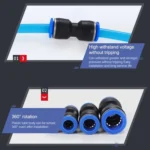 LAIZE 10pcs PU Plastic Straight Pneumatic Quick Fitting Connector - Image 7