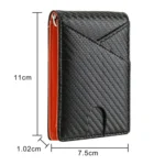 W2108A1 Carbon fiber Business Wallet For Men - Image 2