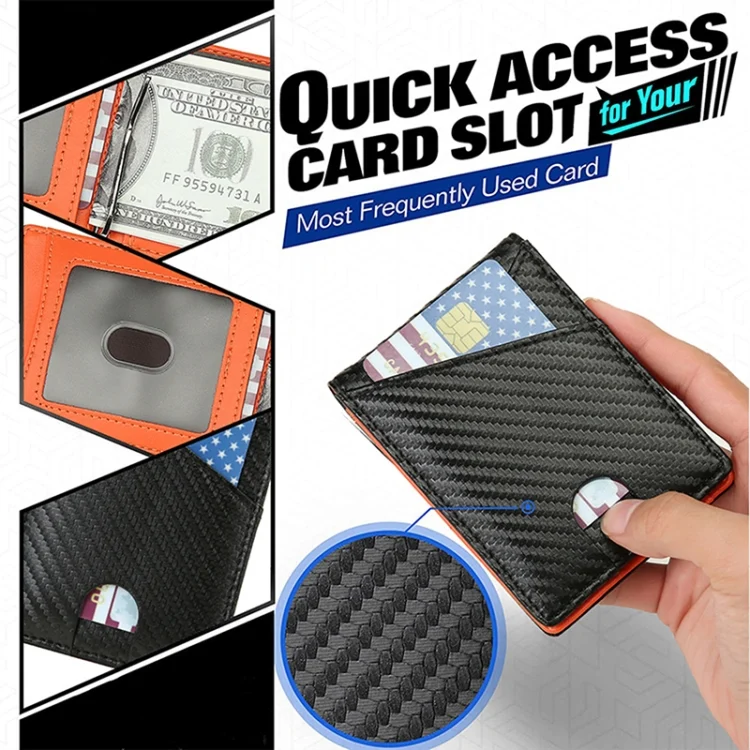 EDA003725701_B2.webp W2108A1 Carbon fiber Business Wallet For Men - Image 3