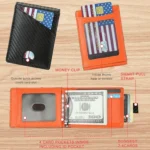 W2108A1 Carbon fiber Business Wallet For Men - Image 5