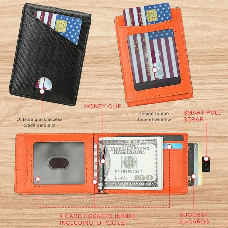 EDA003725701_B4.webp W2108A1 Carbon fiber Business Wallet For Men - Image 5