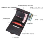 C1911H9 RFID Multi-card PU Leather Metal Card Package - Image 3