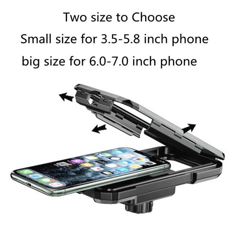 EDA003735001_2.webp Motorcycle / Bicycle Handlebar Wireless Charging Waterproof Box Mobile Phone Holder - Image 3