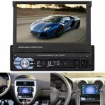 9601 7 inch Car Electric Retractable MP5 Player Supports Bluetooth Hand-free Calling Reverse