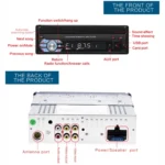 9601 7 inch Car Electric Retractable MP5 Player Supports Bluetooth Hand-free Calling Reverse - Image 4