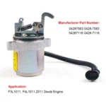 Fuel Shutdown Shut Off Solenoid Valve for Deutz Engine 04287583 04287116 - Image 5