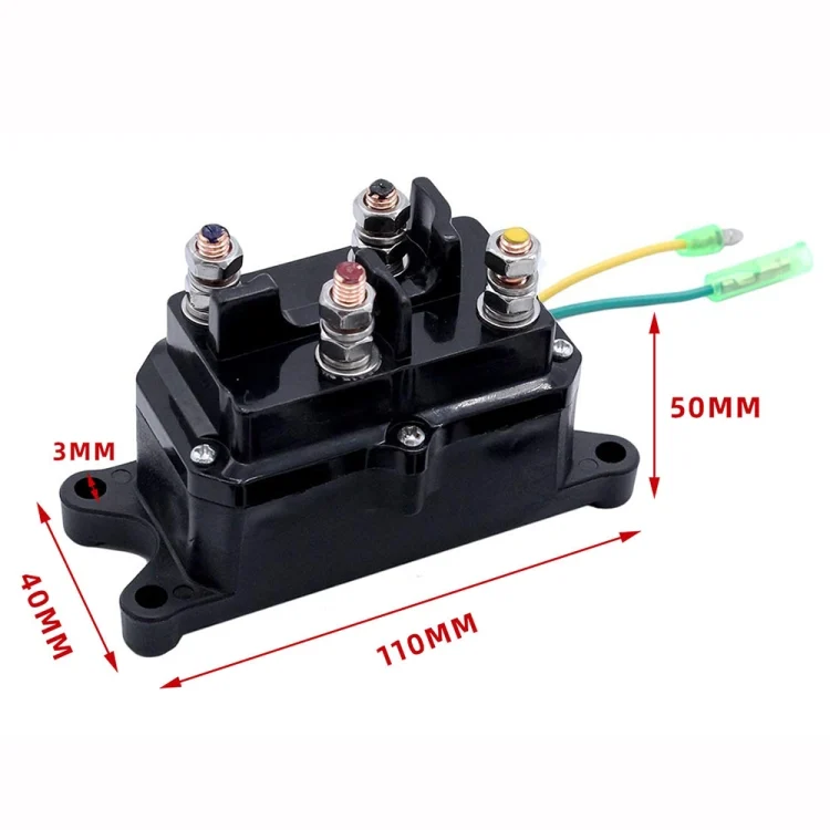 EDA0037516_3.webp For UTV / Pickup Truck / ATV Electric Winch Relay Heavy Duty Solenoid Contactor with Rocker Arm & Switch - Image 4